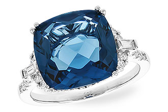 D319-59077: LDS RG 9.00 LONDON BLUE TOPAZ 9.25 TGW (12MM LBT)