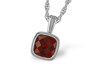 D319-60905: NECKLACE 1.22 CT GARNET