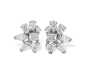 D319-61777: EARRINGS .90 TW FANCY CUT DIAS