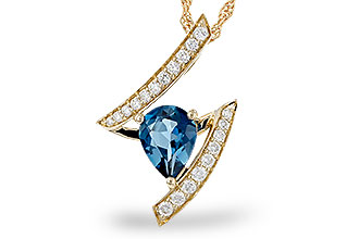 D320-47214: NECK 1.04 LONDON BLUE TOPAZ 1.23 TGW (8x6MM)