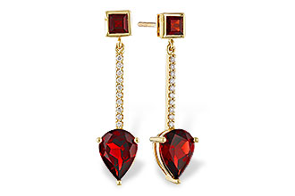 D320-48105: EARRINGS 2.70 TW GARNET 2.77 TGW