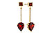 D320-48105: EARRINGS 2.70 TW GARNET 2.77 TGW