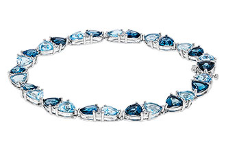 D320-48150: BRACELET 12.20 BLUE TOPAZ 12.50 TGW (7")