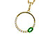D320-49023: NECKLACE .19 EMERALD .34 TGW