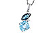 D320-49914: NECKLACE 2.37 TW BLUE TOPAZ 2.40 TGW