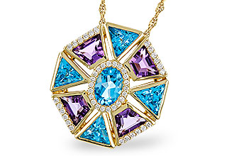 D320-49950: NECKLACE 4.47 SEMI-PREC (BT & AMY) 4.65 TGW