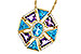 D320-49950: NECKLACE 4.47 SEMI-PREC (BT & AMY) 4.65 TGW