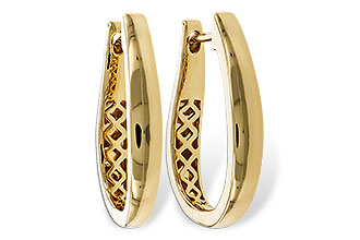 D320-51805: GOLD EARRINGS (22MM)
