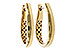 D320-51805: GOLD EARRINGS (22MM)