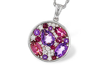 D320-52723: NECK 1.83 TW SEMI-PRECIOUS (P.TOUR, AMY) 2.00 TGW