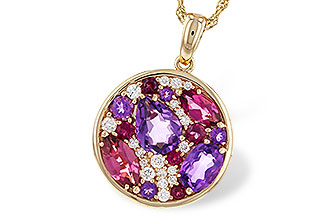 D320-52723: NECK 1.83 TW SEMI-PRECIOUS (P.TOUR, AMY) 2.00 TGW