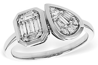 D320-53614: LDS DIA RG .17 TW BAGUETTE .25 TW