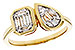 D320-53614: LDS DIA RG .17 TW BAGUETTE .25 TW