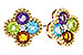 D320-54496: EARRINGS 1.88 SEMI-PREC (AMY,BT,CIT,PER) 1.93 TGW
