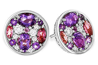 D320-54541: EARR .82 TW SEMI-PRECIOUS (P.TOUR, AMY) .98 TGW