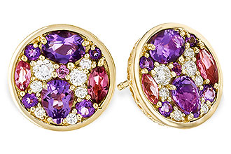 D320-54541: EARR .82 TW SEMI-PRECIOUS (P.TOUR, AMY) .98 TGW