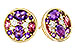 D320-54541: EARR .82 TW SEMI-PRECIOUS (P.TOUR, AMY) .98 TGW
