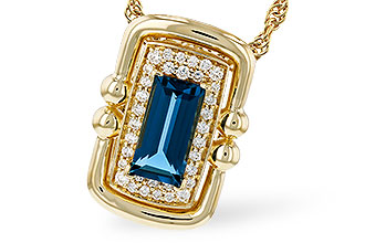 D321-37223: NECK .84 LONDON BLUE TOPAZ .96 TGW (8x4MM LBT)
