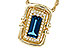 D321-37223: NECK .84 LONDON BLUE TOPAZ .96 TGW (8x4MM LBT)
