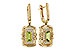 D321-37232: EARRINGS .71 TW PERIDOT .88 TGW (6x3MM PER)