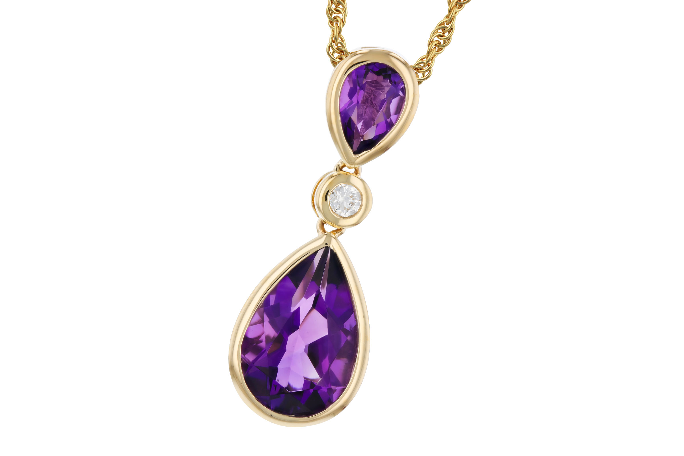 D321-39914: NECKLACE 1.92 TW AMETHYST 1.96 TGW