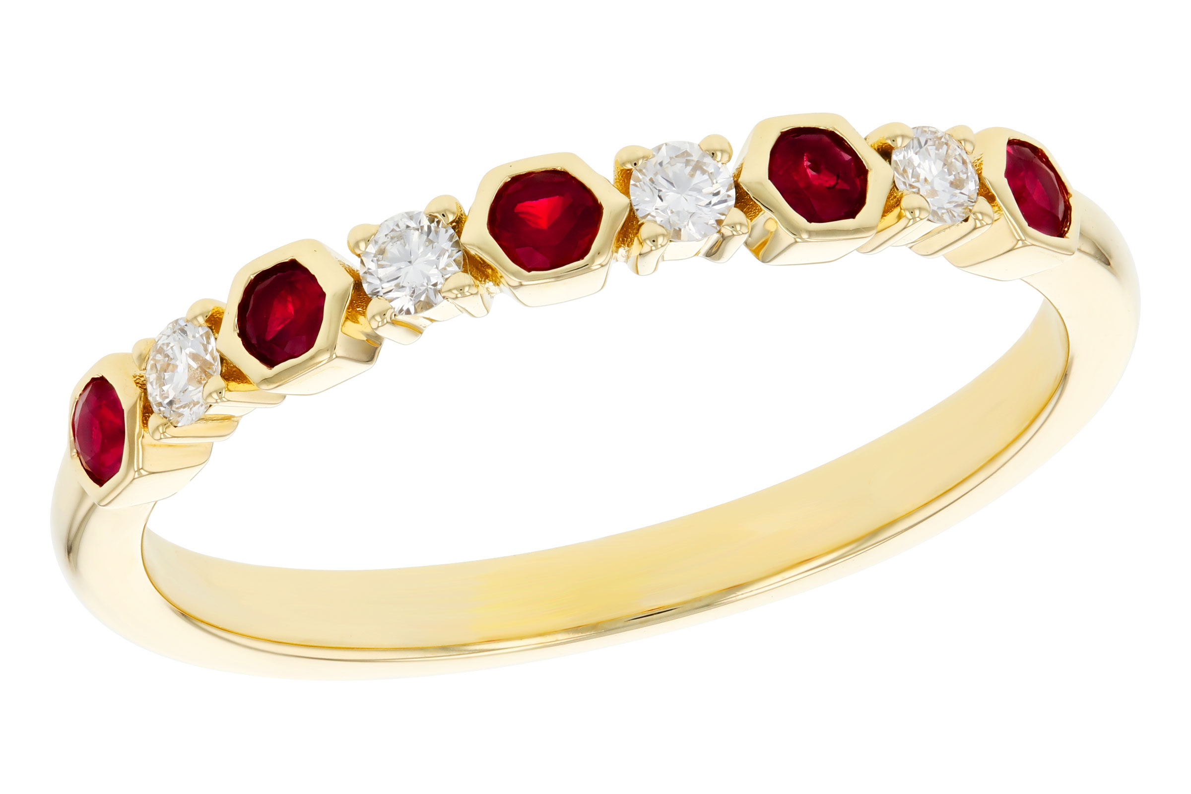 D321-39950: LDS WED RG .14 TW RUBY .24 TGW