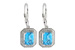 E233-21732: EARR 2.20 BLUE TOPAZ 2.36 TGW