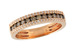 E233-21750: LDS WED RG .33 BROWN DIAS .49 TW