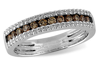 E233-21750: LDS WED RG .33 BROWN DIAS .49 TW