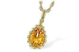 E235-04523: NECKLACE 1.06 CT CITRINE