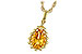 E235-04523: NECKLACE 1.06 CT CITRINE