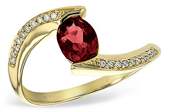 E235-92686: LDS RG .75 GARNET .82 TGW