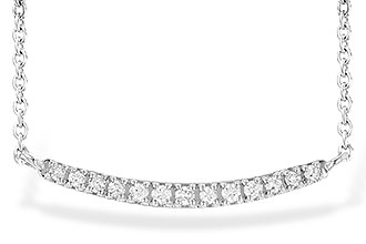 E235-97223: NECKLACE .10 TW (13 STONES)