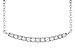 E235-97223: NECKLACE .10 TW (13 STONES)