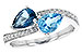 E235-98141: LDS RG 1.52 BLUE TOPAZ 1.66 TGW