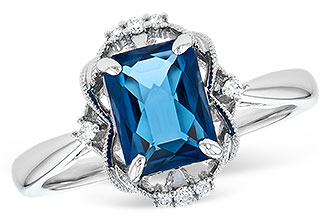E318-67214: LDS RG 1.70 LONDON BLUE TOPAZ 1.76 TGW