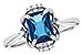 E318-67214: LDS RG 1.70 LONDON BLUE TOPAZ 1.76 TGW