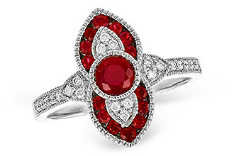 E318-67259: LDS RG .63 TW RUBY .75 TGW