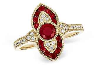 E318-67259: LDS RG .63 TW RUBY .75 TGW