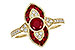 E318-67259: LDS RG .63 TW RUBY .75 TGW