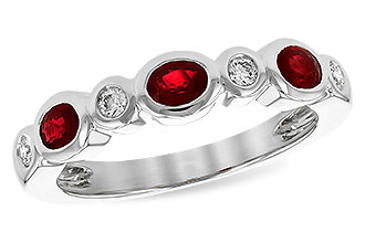 E318-67268: LDS WED RG .55 RUBY .68 TGW