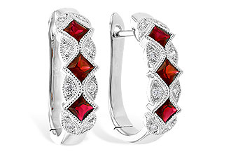 E318-69968: EARR .75 RUBY .87 TGW