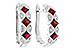 E318-69968: EARR .75 RUBY .87 TGW