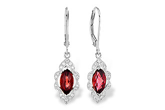E318-71814: EARR 1.10 TW GARNET 1.25 TGW
