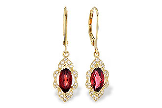 E318-71814: EARR 1.10 TW GARNET 1.25 TGW