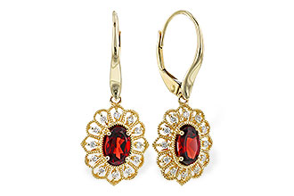 E319-58177: EARR 1.08 TW GARNET 1.24 TGW (6x4MM GAR)