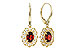 E319-58177: EARR 1.08 TW GARNET 1.24 TGW (6x4MM GAR)