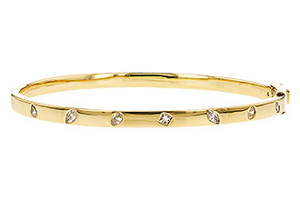 E319-61768: BANGLE .35 TW FANCY CUT DIAMONDS