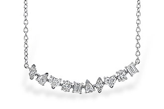 E319-61777: NECKLACE .70 TW FANCY CUT DIAS (18")