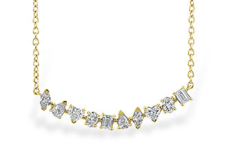 E319-61777: NECKLACE .70 TW FANCY CUT DIAS (18")